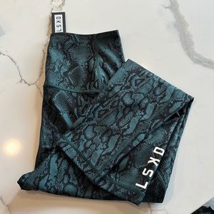 NWT LSKD snakeskin leggings